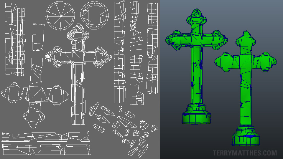 Tombstone WIP 2 – UV Work