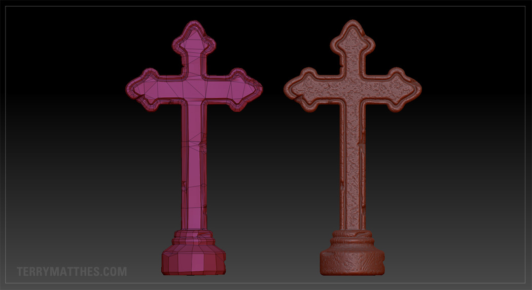 Tombstone WIP – Sculpting